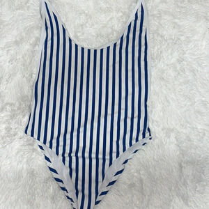 NWT Demi’s Nautical Strip Swimsuit